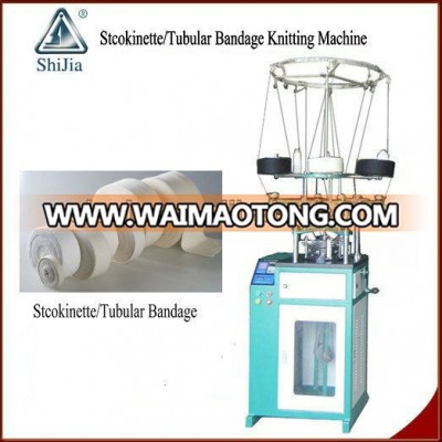 Stockinette/tubular bandage knitting machine